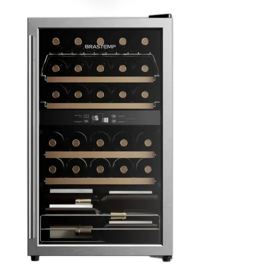 Brastemp Dual Zone Wine Cooler 33 Bottles - Bzb33be