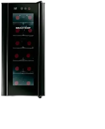 Brastemp Wine Cellar For 12 Bottles Black Led Lighting Panel!