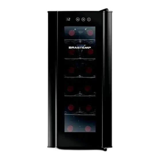 Brastemp Wine Cooler For 12 Bottles With Touch Panel Bzc12be Black