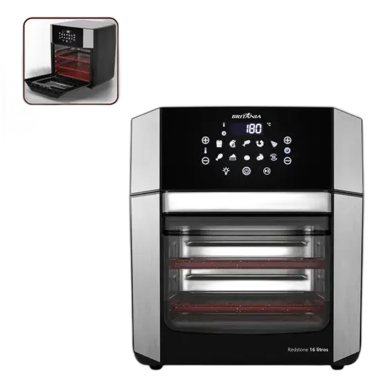 Britânia Air Fryer 16L 4-in-1 Removable Door BAF16A 220V