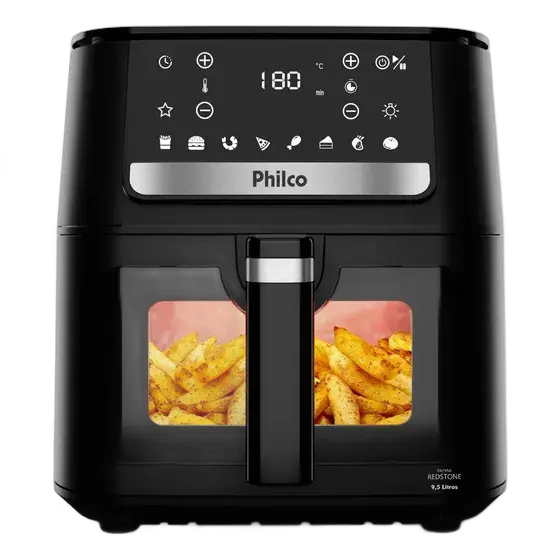 Air Fryer Philco 9.5L Glass Window Redstone 1800W PAF95A