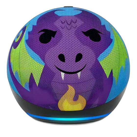 Amazon Echo Dot Echo Dot 5th Gen Kids com assistente virtual Alexa - dragon