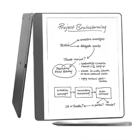 Amazon Kindle Scribe 2024 Wi-Fi with Premium Pen 64GB, Tungsten Color