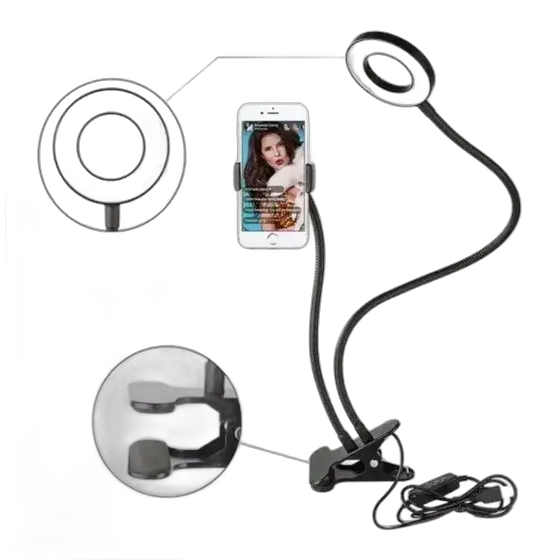 Anel De Luz Led Ring Light Suporte Para Celular