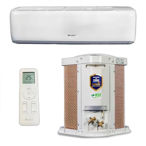 Split Hi Wall Inverter Air Conditioner R-32 G-top Auto Gree 9,000 BTUs Cooling Single-Phase