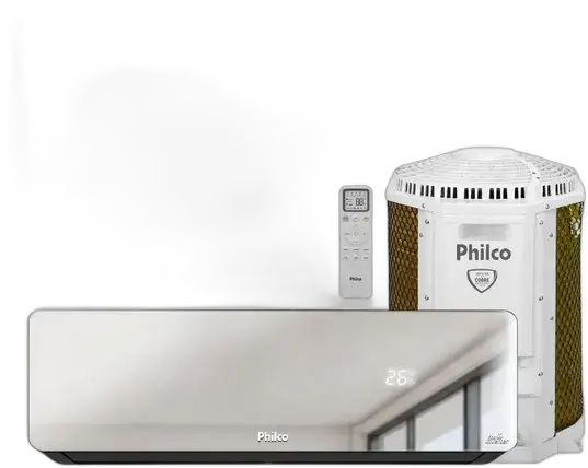 Philco Mirrored Split Air Conditioner 18000 BTUs Cooling/Heating 220V