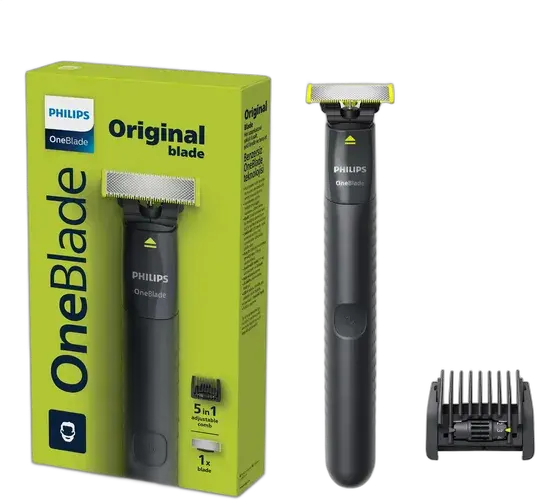 Philips OneBlade Electric Shaver and Trimmer with 5 in 1 Comb, Cordless and Waterproof - QP1425/10
