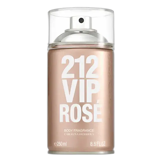Body Spray Carolina Herrera 212 Vip Rosé Feminino 250ml - Body Splash de longa fixação
