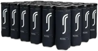 Tennis Ball Robin Söderling Black Edition Box Of 24 Cans Yellow