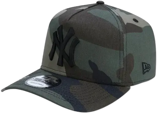 NY New Era Curved Brim Cap New York Yankees Camo Military Moss Green Un