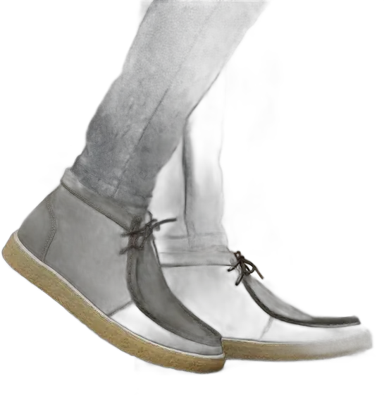London Men's Boot Vintage Rustic Leather Soft Crepe Sole