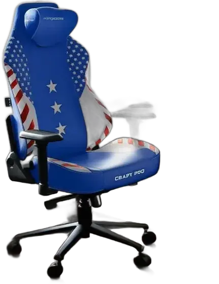 DXRacer Craft American Edition Chair - CRA-PR009-BW-H1 Color Blue