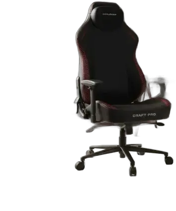 DXRacer Craft Stripes 2 Black-Red Chair Cra-PR032-N-H