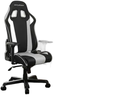 DXRacer King K-series Black And White Chair K99-nw