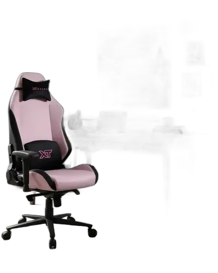 XT Racer Draco Gaming Chair Color:black and pink
