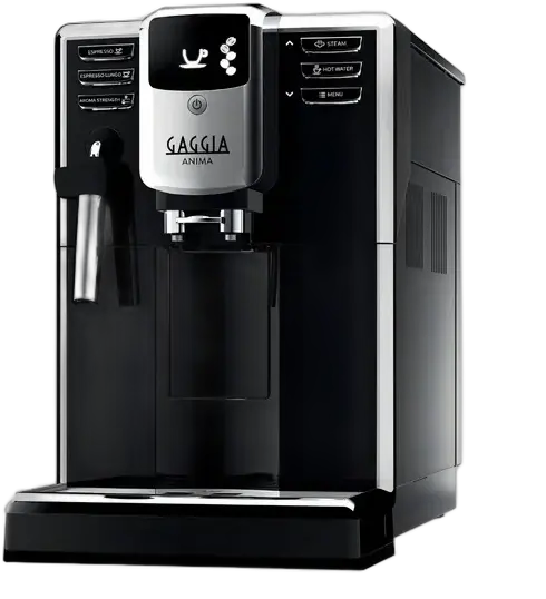 Gaggia Anima Pannarello Super Automatic Espresso Coffee Maker Black and Silver