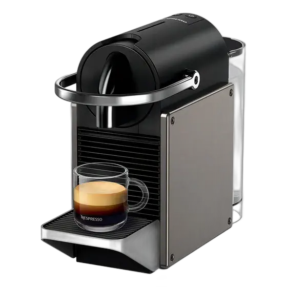 Nespresso Pixie Redesign Coffee Machine Titanium