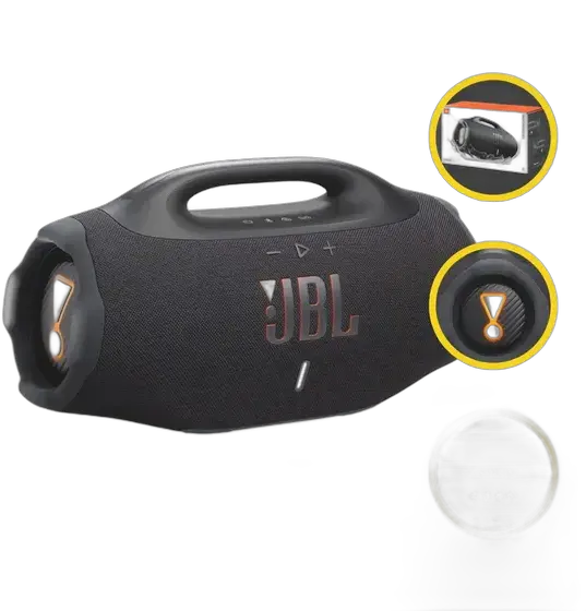 Bluetooth Speaker Boombox 4 JBL, with AI Sound Boost, up to 34h battery, IP68 and Lossless Audio - Black