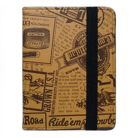 Capa Case Aveludado Kindle Paperwhite 7ª Geração 2016 On/Off Jornal Marrom