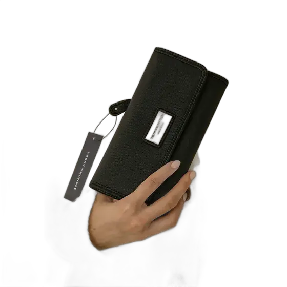 Tommy Hilfiger Women's Wallet Black Card and Coin Holder