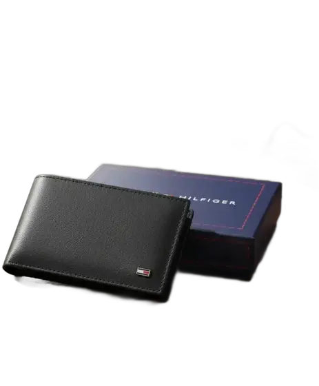 Tommy Hilfiger Wallet - Men's Black Original USA.