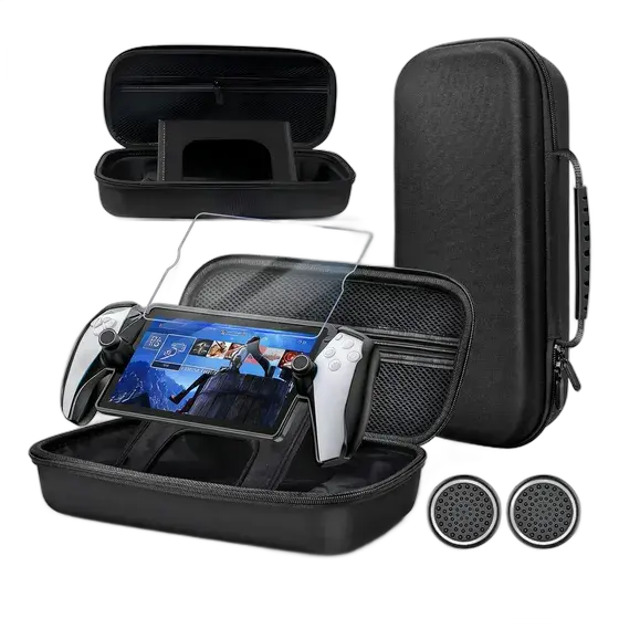 Case Cover for Ps Portal Playstation 5 + Tempered Glass Film