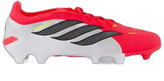 Adidas Predator League Firm Ground Cleats Red and White