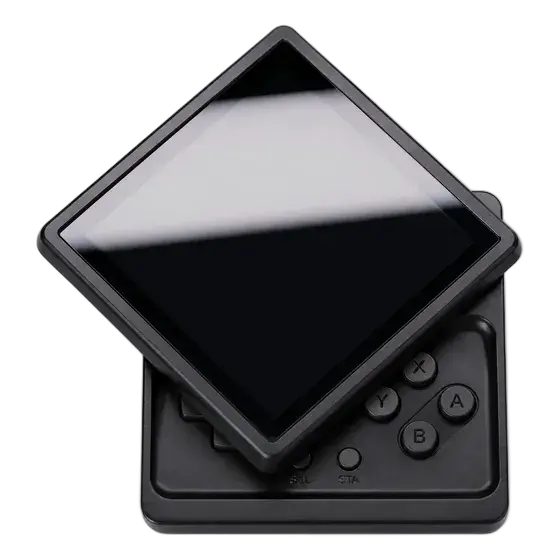 Anbernic Rg Rotate Android Console Aluminum Abs Black