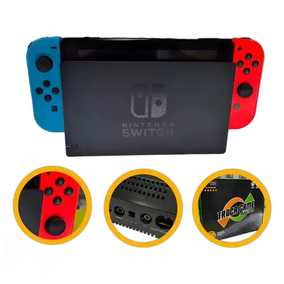 Nintendo Switch Console Refurbished 32GB 6-Month Warranty Pre-Owned (Refurbished)