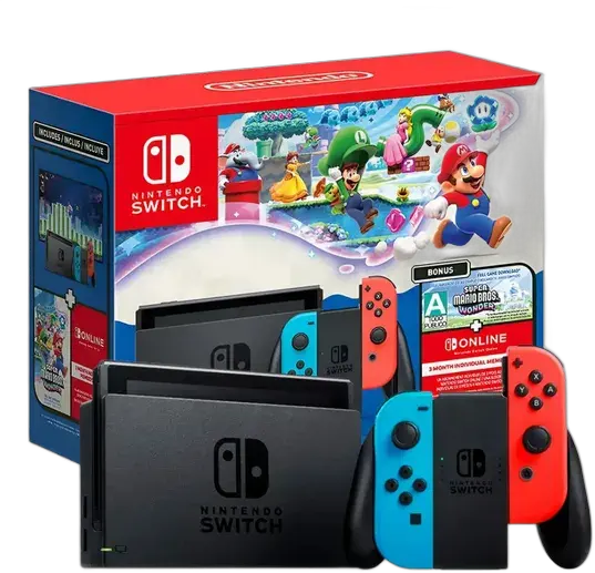 Console Nintendo Switch V2 32gb Mario Bros Wonder 3 Months