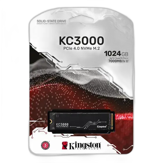 Internal Solid State Drive Kingston Skc3000s/1024g 1024gb Black - Black