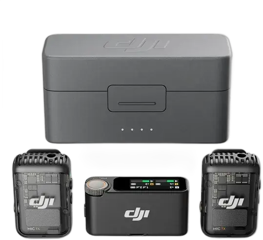 Dji Mic 2 (2 Tx + 1 Rx + charging case) Black