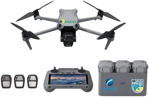 DJI Air 3S Fly More Combo Drone (with Screen) BR 1 Year Gray