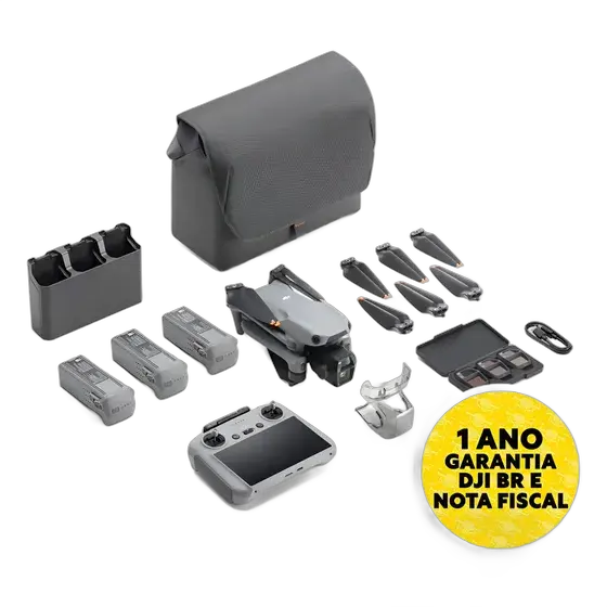 DJI Air 3S Fly More Combo Drone (with Screen) Anatel BR Sealed