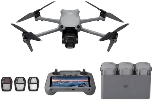DJI Air 3S Fly More Combo Drone (with Screen) BR - DJI056 Gray