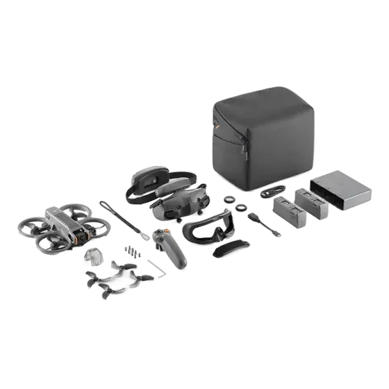 DJI Avata 2 Fly More Combo Drone 3 Batteries Dark Gray