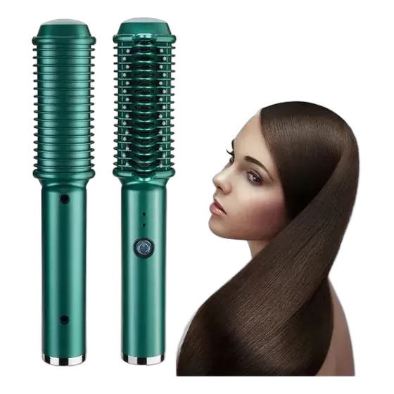 Escova Alisadora Portátil A Vapor Para Cabelo
