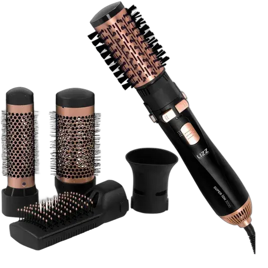 Lizz Pro Super Ion 3000 Multifunctional Hair Brush 1300W 127V