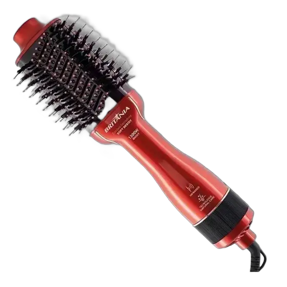 Escova Secadora Alisadora Modeladora Britânia 1300w Bilvolt