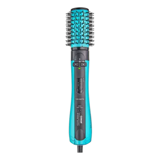 Rotating Hyaluronic Hair Dryer Brush Conair Color Black and Blue