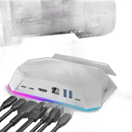 Jsaux Rgb Docking Station For Steam Deck (oled) /rog A
