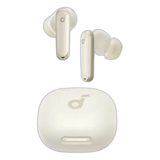 Fone de Ouvido Bluetooth 5.3 soundcore P40i da Anker, Cancelamento de Ruído Adaptativo, Graves Poderosos, 60H de Reprodução, Resistência à Água, IPX5 Resistência à Água, Carregamento Sem Fio, Branco