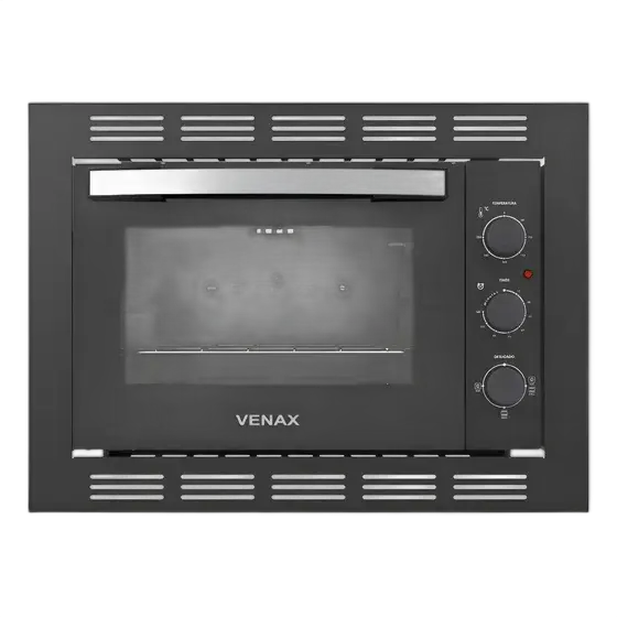 Venax Grand Gourmet Electric Built-in Oven 45l Black 127v