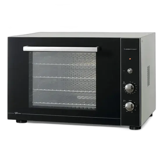 Fischer Turbo Fast Countertop Electric Oven 80L Air Convection Black