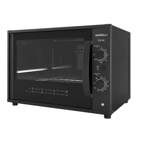 Nardelli 60-liter Countertop Electric Oven Top60 Black Color Black