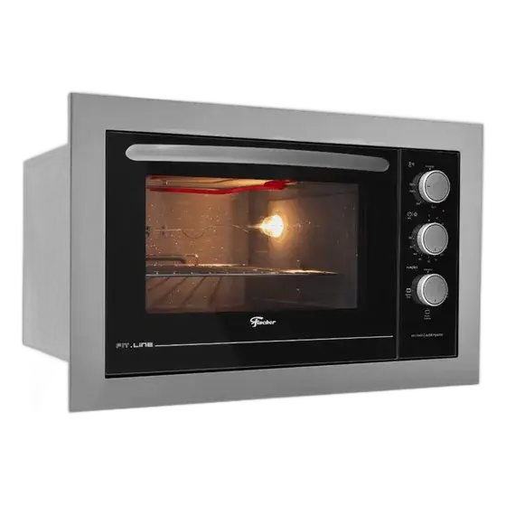 Fischer Fit Line Built-in Electric Oven 48L Stainless Steel Silver