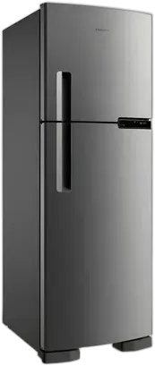 Brastemp Frost Free Duplex Refrigerator Brm44hk 375 Liters With Compartment Color Stainless Steel 220v