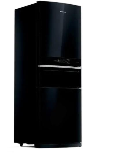 Brastemp Inverse 3 Frost Free Refrigerator 419 Liters Color Black Color Black