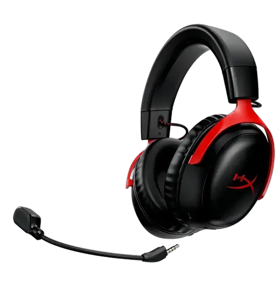 HyperX Cloud III Wireless Headset Black Red 120 Hours Black