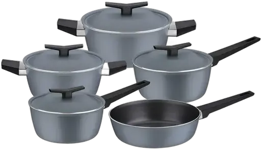 Tramontina Non-Stick Cookware Set Spezia Blue 5 Pc